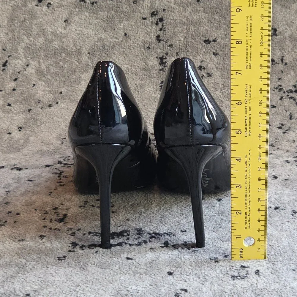 Charles by Charles David Pact Black Patent Pumps Stilettos 13 - Picture 5 of 9